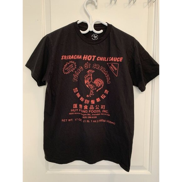 Sriracha Other - Huy Fong Sriracha Hot Chili Sauce T Shirt Men Medium Black And Red Rooster Logo